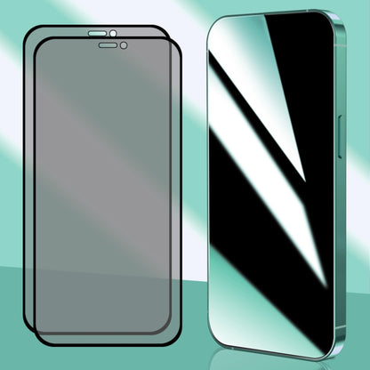 For iPhone 12 Pro Max 2pcs ENKAY Hat-Prince 25 Degree Privacy 8K UHD AGC Tempered Glass Film - iPhone 12 Pro Max Tempered Glass by ENKAY | Online Shopping UK | buy2fix