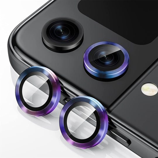 Pour Samsung Galaxy Z Flip4 / W23 Flip ENKAY Hat-Prince 9H Objectif de caméra arrière Film de verre trempé en alliage d'aluminium (coloré)