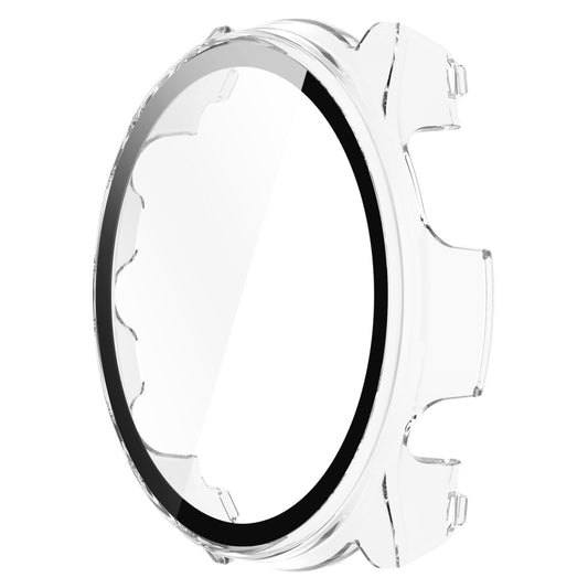 For Garmin Forerunner 965 PC + Toughened Film Integrated Watch Protective Case(Transparent) - Watch Cases by buy2fix | Online Shopping UK | buy2fix