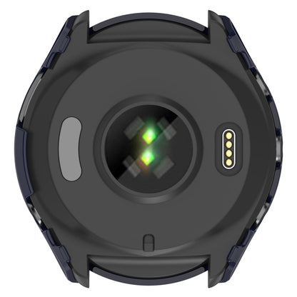 For Garmin Forerunner 965 PC + Toughened Film Integrated Watch Protective Case(Green) - Watch Cases by buy2fix | Online Shopping UK | buy2fix