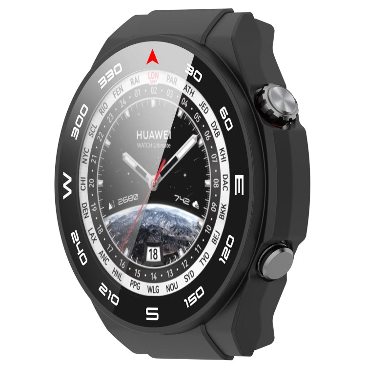 For Huawei Watch Ultimate PC+ Toughened Film Integrated Watch Protective Case(Black) by buy2fix