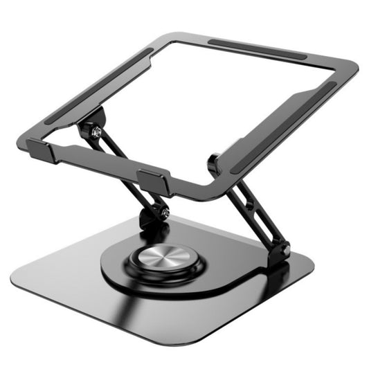 D147 Foldable 360 Degree Rotating Laptop Lifting Bracket Aluminum Alloy Notebook Desktop Stand(Black) by buy2fix