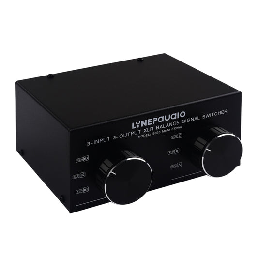 B033 3 Input To 3 Output Fully Balanced XLR Signal Passive Stereo Selector Switch Switcher -  by buy2fix | Online Shopping UK | buy2fix