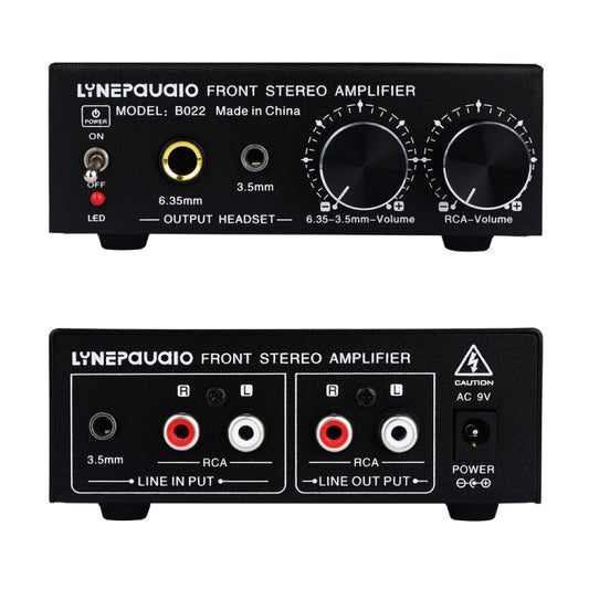 B022 Pre-Stereo Signal Amplifier Volume Booster Headphones Active Speaker Preamp Audio Amplifier -  by buy2fix | Online Shopping UK | buy2fix