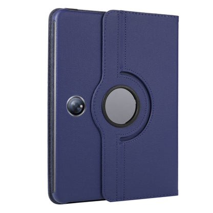 For OnePlus Pad / OPPO Pad 2 ENKAY 360 Degree Rotation Stand Litchi Leather Smart Tablet Case(Dark Blue) - OPPO Cases by ENKAY | Online Shopping UK | buy2fix