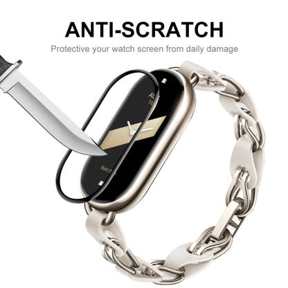 10pcs For Xiaomi Band 8 ENKAY Hat-Prince 3D Full Coverage Soft PC Edge + PMMA HD Screen Protector Film - Screen Protector by ENKAY | Online Shopping UK | buy2fix