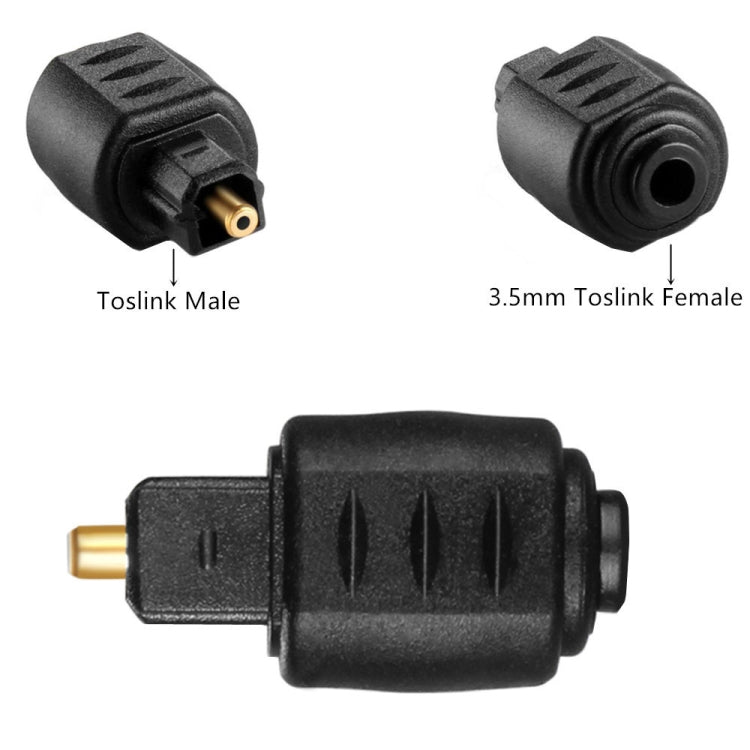 JUNSUNMAY Optical 3.5mm Female Mini Jack Plug to Digital Toslink Male Audio Adapter Connector - Adapter by JUNSUNMAY | Online Shopping UK | buy2fix