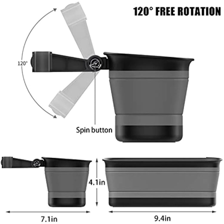 L65 Car Can Be Contraction And Expanded And Storing Car Vanity Mirror Car Storage Box by buy2fix