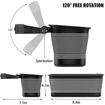 L65 Car Can Be Contraction And Expanded And Storing Car Vanity Mirror Car Storage Box by buy2fix