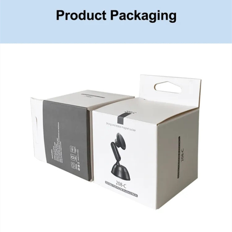 208-C Black 360 Degree Rotation Dashboard Windshield Magnetic Mobile Phone Car Holder by buy2fix