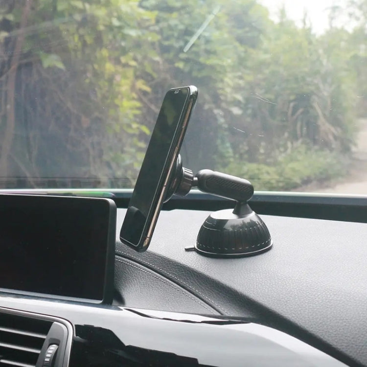 208-C Black 360 Degree Rotation Dashboard Windshield Magnetic Mobile Phone Car Holder by buy2fix