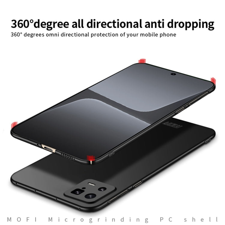For Xiaomi 13 MOFI Frosted Ultra-thin PC Hard Case(Blue) - Xiaomi Cases by MOFI | Online Shopping UK | buy2fix