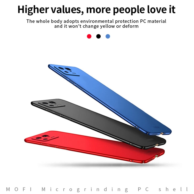 For Xiaomi 13 MOFI Frosted Ultra-thin PC Hard Case(Blue) - Xiaomi Cases by MOFI | Online Shopping UK | buy2fix