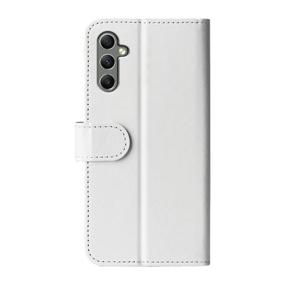 For Samsung Galaxy A24 4G / 5G R64 Texture Horizontal Flip Leather Phone Case(White) by buy2fix