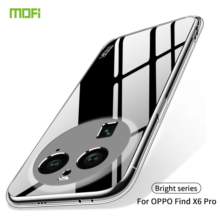 For OPPO Find X6 Pro MOFI Ming Series Ultra-thin TPU Phone Case(Transparent) - OPPO Cases by MOFI | Online Shopping UK | buy2fix
