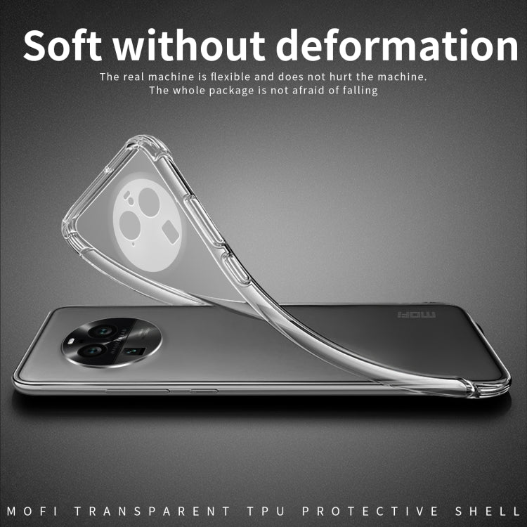 For OPPO Find X6 Pro MOFI Ming Series Ultra-thin TPU Phone Case(Transparent) - OPPO Cases by MOFI | Online Shopping UK | buy2fix