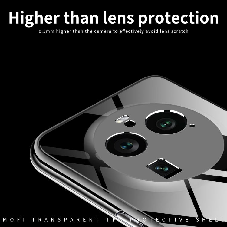 For OPPO Find X6 Pro MOFI Ming Series Ultra-thin TPU Phone Case(Transparent) - OPPO Cases by MOFI | Online Shopping UK | buy2fix