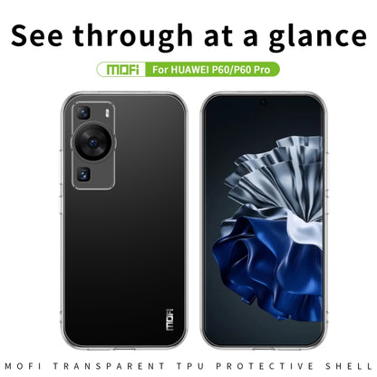 For Huawei P60 / P60 Pro MOFI Ming Series Ultra-thin TPU Phone Case(Transparent) - Huawei Cases by MOFI | Online Shopping UK | buy2fix