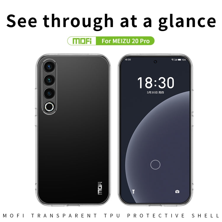 For Meizu 20 Pro MOFI Ming Series Ultra-thin TPU Phone Case(Transparent) - More Brand by MOFI | Online Shopping UK | buy2fix