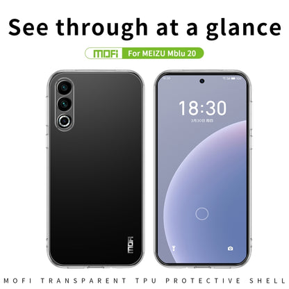 For Meizu 20 MOFI Ming Series Ultra-thin TPU Phone Case(Transparent) - More Brand by MOFI | Online Shopping UK | buy2fix