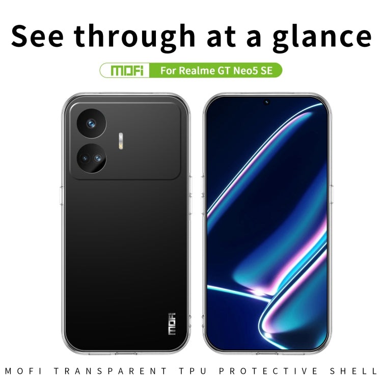 For Realme GT Neo5 SE MOFI Ming Series Ultra-thin TPU Phone Case(Transparent) - Realme Cases by MOFI | Online Shopping UK | buy2fix