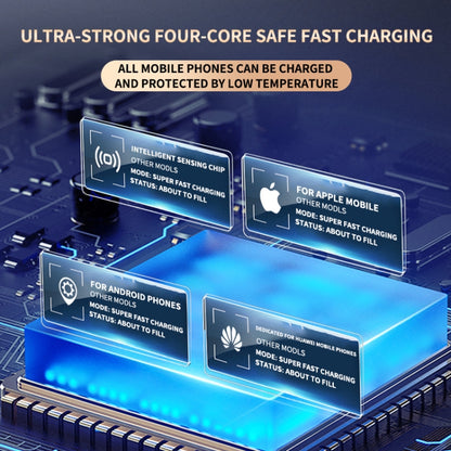 A2 Car Mobile Phone Bracket Wireless 15W Fast Charging Automatic Smart Sensor Stand(Black) by buy2fix