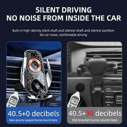 Q7 Magnetic Wireless Fast Charging Car Mobile Phone Charger Bracket with Start Button (Black) by buy2fix