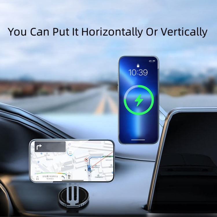 T1 For Tesla Magnetic Scalable Foldable 360 Degree Rotary Car Mobile Phone Holder by buy2fix