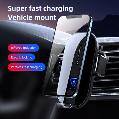 A9 Car 15W Fast Charging Magnetic Auto Sensitive QI Wireless Charger by buy2fix