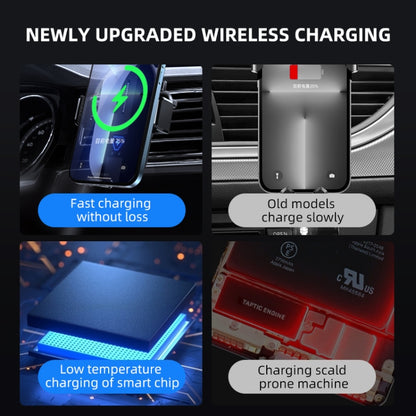A9 Car 15W Fast Charging Magnetic Auto Sensitive QI Wireless Charger by buy2fix