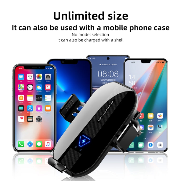 A9 Car 15W Fast Charging Magnetic Auto Sensitive QI Wireless Charger by buy2fix