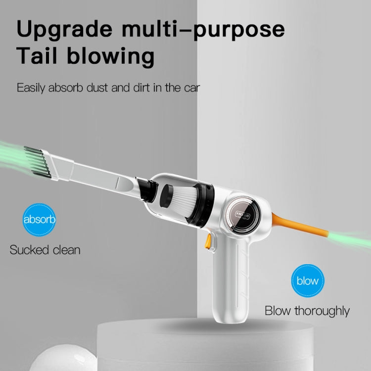 Q18 Car Strong Suction Wireless Handheld Vacuum Cleaner(White) by buy2fix