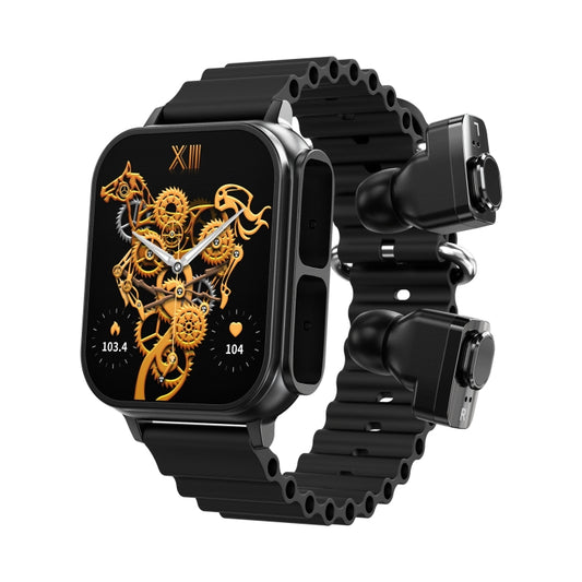 N22 1.96 inch Color Screen Smart Watch,Support Heart Rate Monitoring / Blood Pressure Monitoring / Blood Oxygen Monitoring(Black) by buy2fix