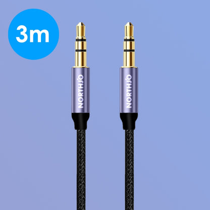 NORTHJO MTM03 3 Pole 3.5mm Male to Male Stereo Audio Aux Cable, Length:3m - Video & Audio Cable by NORTHJO | Online Shopping UK | buy2fix