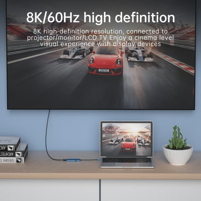 V264B 3 in 1 USB-C / Type-C to USB3.0 + PD3.0 + DP1.4 3-Ports Multi Splitter Adapter OTG HUB by buy2fix