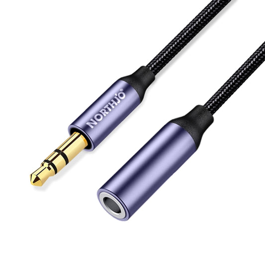 NORTHJO MTF0301 3 Pole 3.5mm Male to Female Stereo Audio Extension Adapter AUX Cable, Length:1m - Video & Audio Cable by NORTHJO | Online Shopping UK | buy2fix