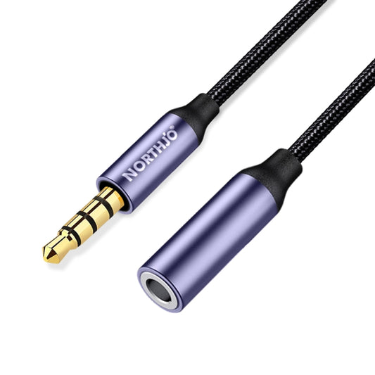 NORTHJO MTF0401 4 Pole 3.5mm Male to Female Stereo Audio Adapter Cable, Length:1m - Video & Audio Cable by NORTHJO | Online Shopping UK | buy2fix
