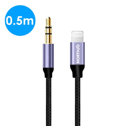 NORTHJO LTM03 8 Pin to 3.5mm Audio AUX Jack Cable, Length:0.5m - Video & Audio Cable by NORTHJO | Online Shopping UK | buy2fix