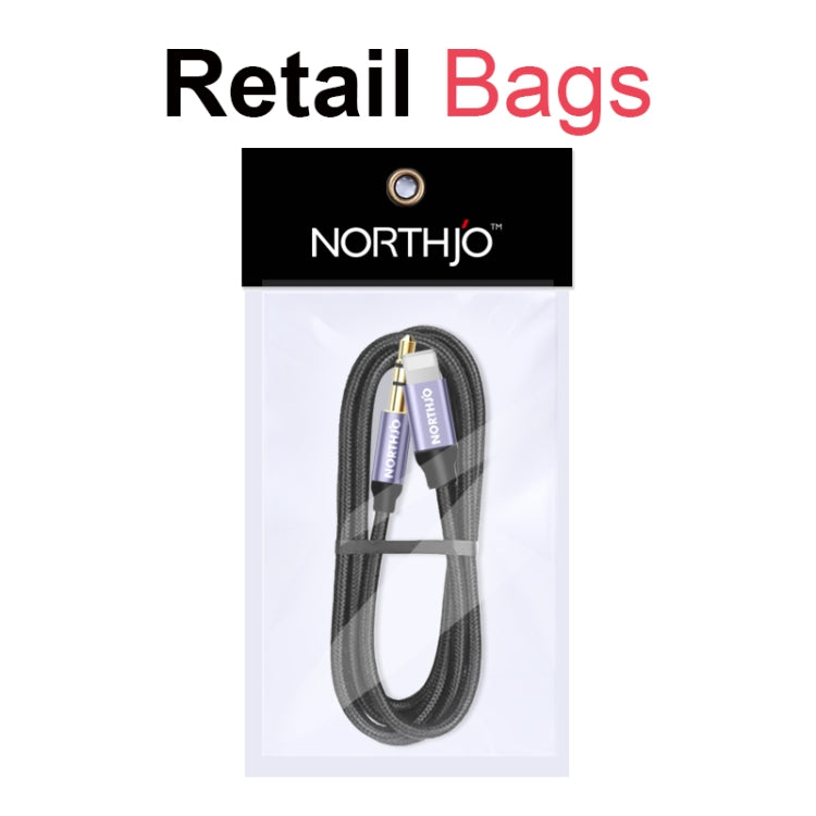 NORTHJO LTM03 8 Pin to 3.5mm Audio AUX Jack Cable, Length:1.5m - Video & Audio Cable by NORTHJO | Online Shopping UK | buy2fix