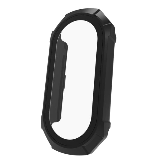 For Xiaomi Mi Band 8 ENKAY Hat-Prince Full Coverage PC Frame + Tempered Glass Film Watch Case(Black) by ENKAY