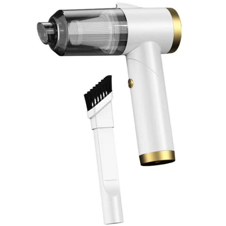 Q8 LED Light Wireless Portable Handheld Car Foldable 9000Pa Suction Vacuum Cleaner(Black) by buy2fix