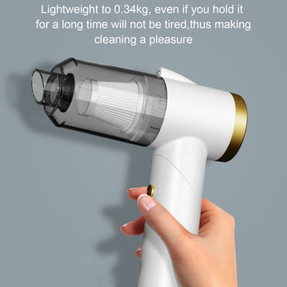 Q8 LED Light Wireless Portable Handheld Car Foldable 9000Pa Suction Vacuum Cleaner(Black) by buy2fix