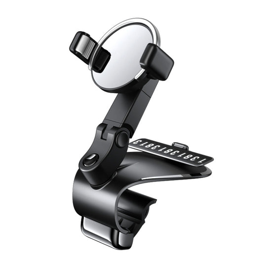 088 With Parking Phone Sign 360 Degrees Rotation Car Dashboard Mount Cell Phone Holder(Black) - Universal Car Holders by buy2fix | Online Shopping UK | buy2fix