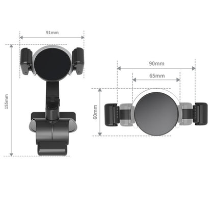 088 With Parking Phone Sign 360 Degrees Rotation Car Dashboard Mount Cell Phone Holder(Black) - Universal Car Holders by buy2fix | Online Shopping UK | buy2fix