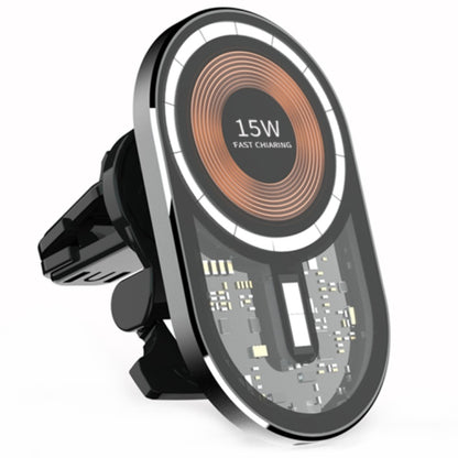 T10 15W Transparent Car Magnetic Wireless Charger by buy2fix