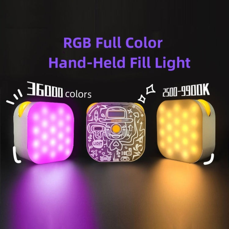 TV-6RGB Hand-Held TOFU 6W Fill Light Mini Portable RGB LED Video Light by buy2fix