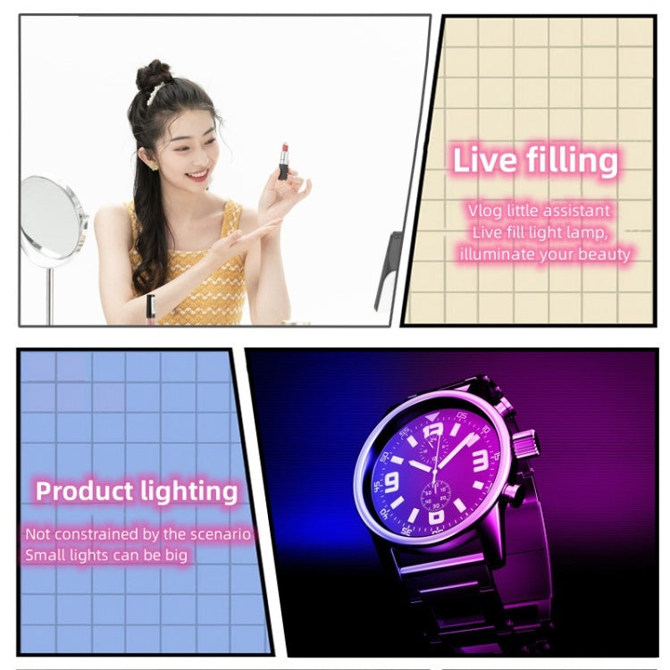TV-6RGB Hand-Held TOFU 6W Fill Light Mini Portable RGB LED Video Light by buy2fix