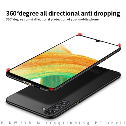 For Samsung Galaxy A34 5G PINWUYO Magnetic Magsafe Frosted PC Ultra-thin Hard Phone Case(Black) by PINWUYO
