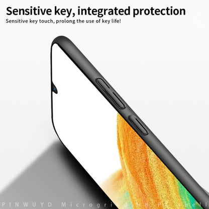 For Samsung Galaxy A34 5G PINWUYO Magnetic Magsafe Frosted PC Ultra-thin Hard Phone Case(Black) by PINWUYO