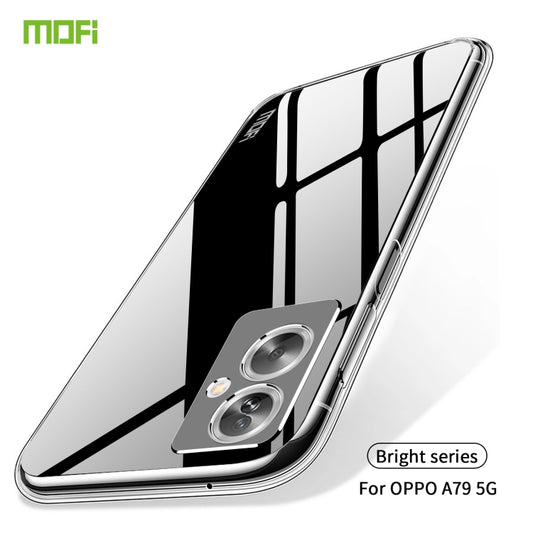 For OPPO A79 5G / A2 MOFI Ming Series Transparent Ultra-thin TPU Phone Case(Transparent) - OPPO Cases by MOFI | Online Shopping UK | buy2fix